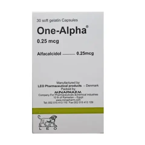 وان-الفا 0.25 ميكروجرام 30 كبسولة . ONE-ALPHA 0.25mcg 30/CAP