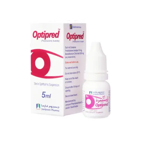 اوبتيبرد 10مجم /ملى نقط عين . OPTIPRED 10MG/ML EYE DROPS