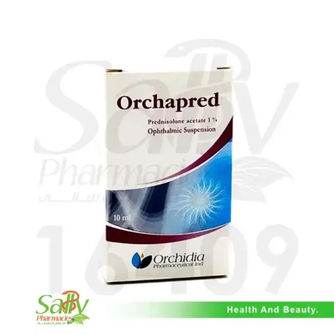 اوركابريد 1% قطره عين 5مل . Orchapred 1% susp eye drop 10ml