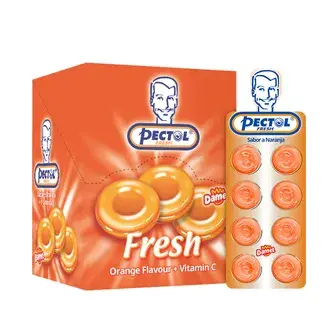 بكتول برتقال 1 شريط . pectol lozenges orange