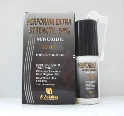 بيرفورما اكسترا سترنث %5 محلول 60 مل . PERFORMA extra strength 5% solution 60 ML
