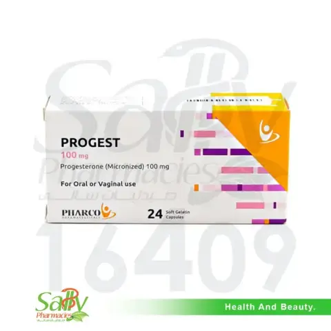 بروجست100مجم  24 كبسولة . PROGEST  100mg 24CAP