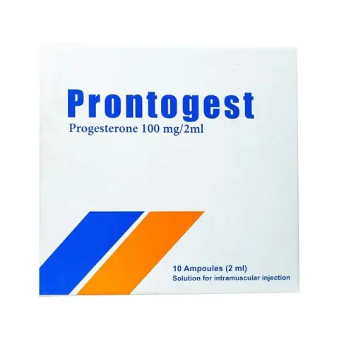 برونتوجيست 100ملجرام 10امبولات . Prontogest 100mg/2ml 10 im ampoule