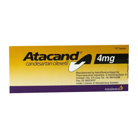 اتاكاند 4 مجم 14 قرص . Atacand 4 mg 14 tab