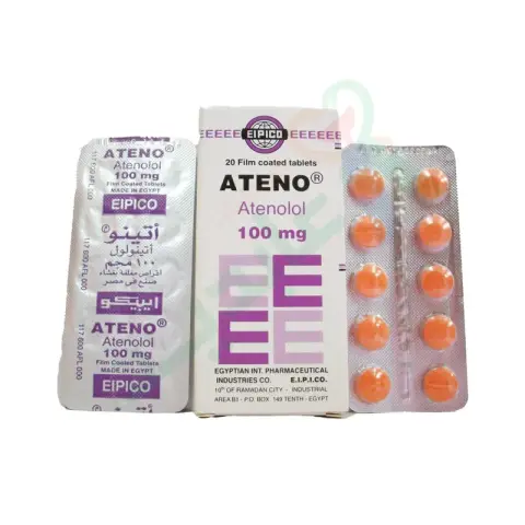 اتينو 100 مجم 20 قرص . Ateno 100mg 20/TAB
