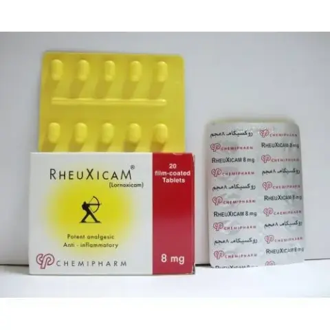 روكسيكام 8مجم 20قرص . Rheuxicam 8mg  20tab