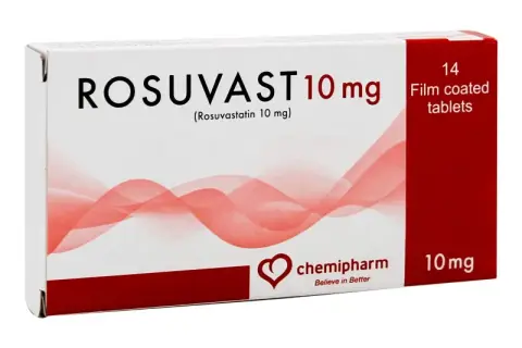 روزوفاست 10مجم 14 اقراص . Rosuvast 10mg 14tab
