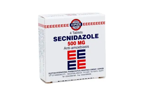 سيكنيدازول 500 مجم 4 اقراص . SECNIDAZOLE 500mg 4TAB