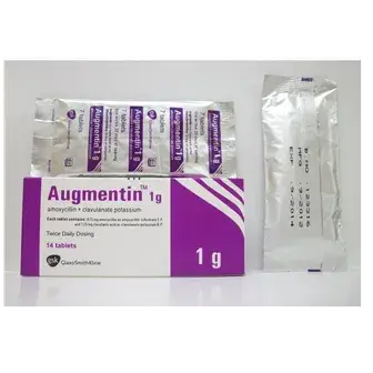 اوجمنتين 1 جم 14 قرص . AUGMENTIN 1 g 14 TAB
