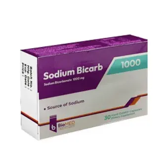 بيكاربونات صوديوم 1000 مجم 30 كبسوله . SODIUM  BICARB1000mg 30 cap