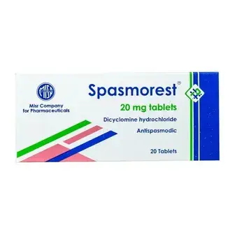 سبازمورست20مجم 20قرص . SPASMOREST 20mg 20TAB