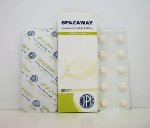 سبازاواى 0.125مجم 20قرص تحت اللسان . Spazaway 0.125mg 20 sublingual tab