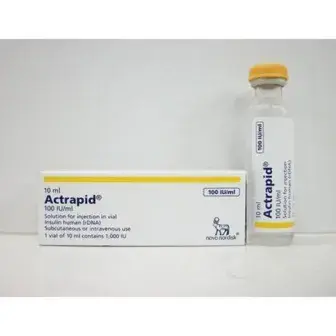 اكترابيد 100وحدة 10مل . Actrapid 100 IU 10ML