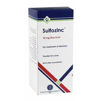سلفوزنك 10مجم/5مللى شراب 80 مل . Sulfozinc 10mg/5ml syrup 80 ml