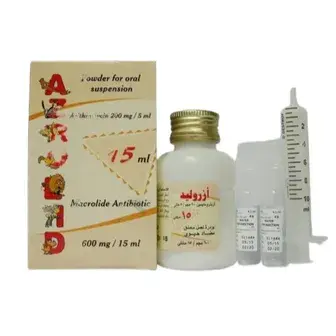 ازروليد 200 مجم /5مل 600/ 15 مل . AZROLID 200mg/ 5 ml for oral 600/ 15 ml susp 
