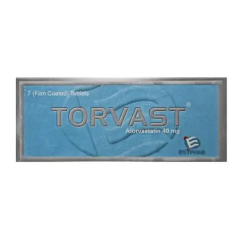 تورفاست 40 مج 7 قرص . TORVAST 40 MG 7 TAB