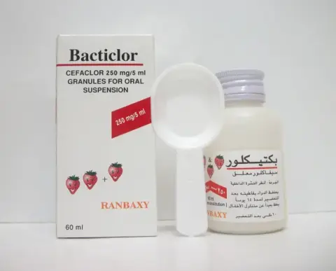بكتيكلور 125معلق 60مل . Bacticlor 125mg/5ml susp. 60ml