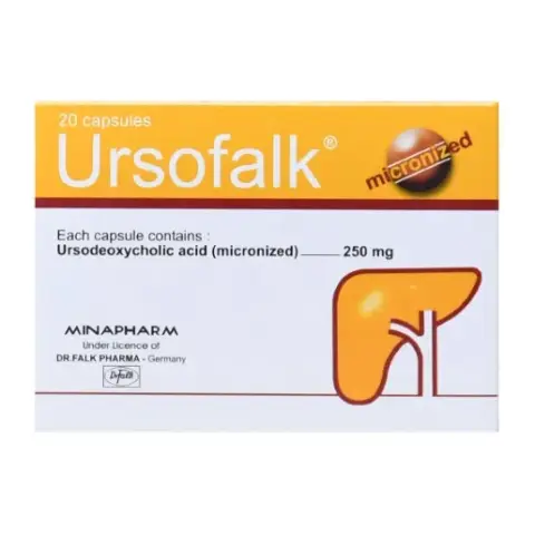اورسوفالك 250 مجم 20 قرص . URSOFALK 250mg 20CAP