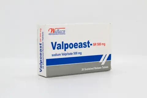 فالبوايست-اس ار 500 مجم 20 قرص . Valpoeast-SR 500 mg 20 tab
