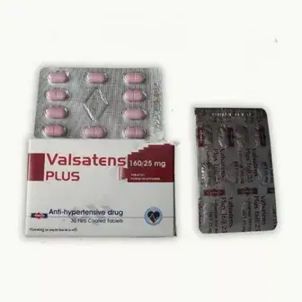 فالساتينس بلس 160/25 مجم 30 قرص . Valsatens plus 160/25mg 30tab