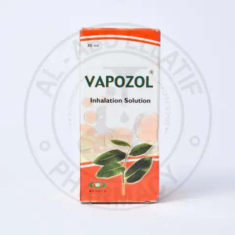 فابوزول 30 مل استنشاق زجاجة . VAPOZOL 30ML INHALER SOLUTION