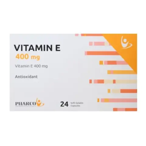 فيتامين هـ 400 وحدة دولية 24 كبسولة . VITAMIN E 400I.U 24 CAP