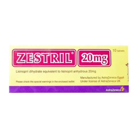 زيستريل 20 مجم 10اقراص . ZESTRIL 20mg 10 TAB