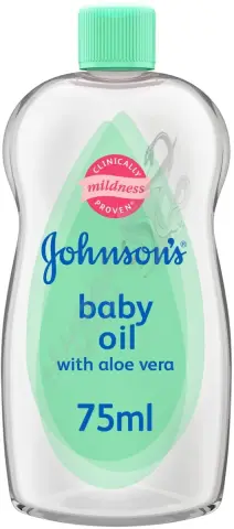 جونسون زيت اطفال صبار اخضر 75 مل . johnson baby oil with aloe vera 75 ml