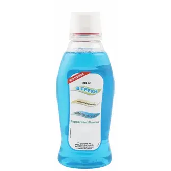 بى فريش مضمضه زرقا250مل . B-FRESH  Mint 250ML mouth wash