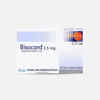 بيزوكارد 10مج 30قرص . Bisocard 10mg 30tab