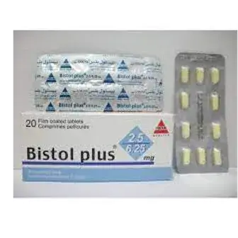 بيستول بلس اقراص  2.5/6.25 20قرص . bistol plus tab 2.5/6.25 20/TAB