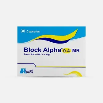 بلوك الفا 4,0 ام ار 30 كبسوله . Block alpha 0.4 mg mr 30 caps