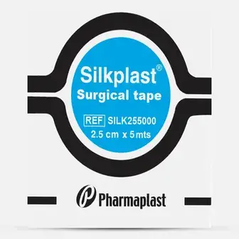 سيلك بلاست بلاستر 2.5 سم . SILKPLAST ADHESIVE TAPE 2.5CM