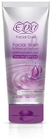 ايفا غسول ومزيل ميكياج بالجلسرين 150 ملي . Eva facial wash and make up remover with glycerin 150 ml