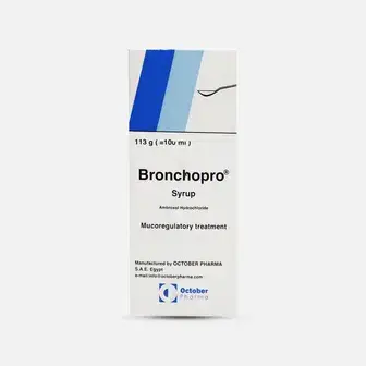 برونكوبرو 100مل شراب . Bronchopro 15mg/5ml syrup 100ml