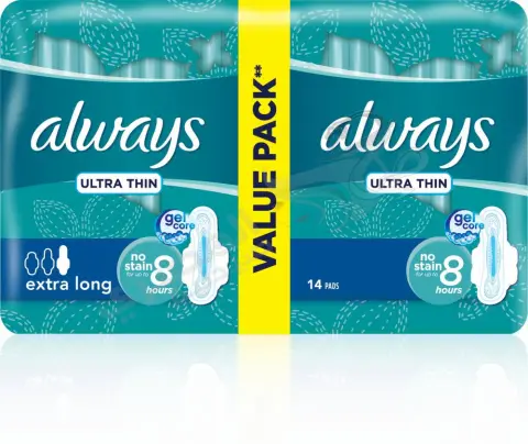 فوط صحيه اولويز الترا طويل جدا 7 فوطة . ALWAYS PADS ULTRA EXTRA LONG 7 PIECES