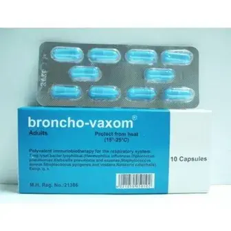 برونكو-فاكسوم للكبار 10 كبسولات . Broncho-vaxom adults 7mg 10 caps