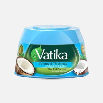 دابر فاتيكا كريم شعر جوز هند لبنى 70 مل  . vatika hair cream blue  70ml 