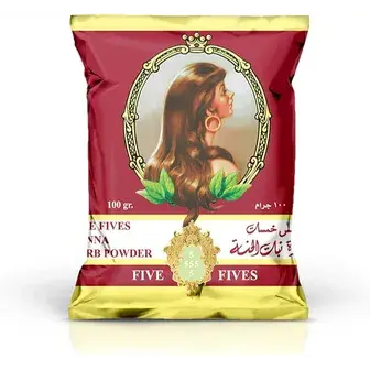 خمس خمسات حنة 100 جم كيس صغير