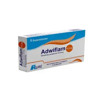 ادويفلام 12.5 مجم 5 اقماع . Adwiflam 12.5 mg 5 supp