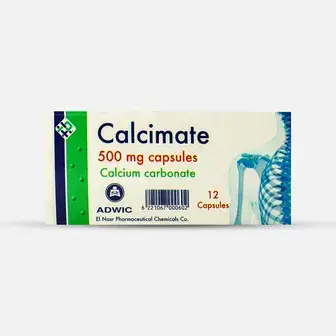 كالسيمات 500 مجم 12 كبسولة . CALCIMATE 500mg 12/CAPS