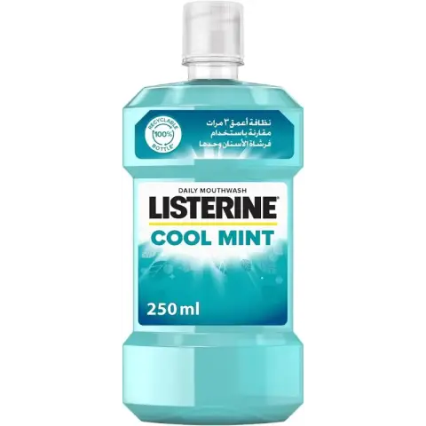 لسترين غسول فم ازرق 250 مل كوول منت . listerine cool mint  250