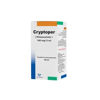 كريبتوبير 100مجم/5ملل  60مل معلق . CRYPTOPER 100mg/5ml 60ML SUSPENSION