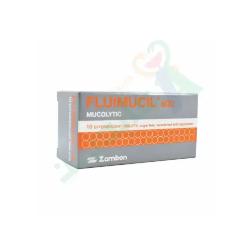 فلوموسيل 600مجم 10اقراص فواره . Fluimucil 600mg 10eff tab