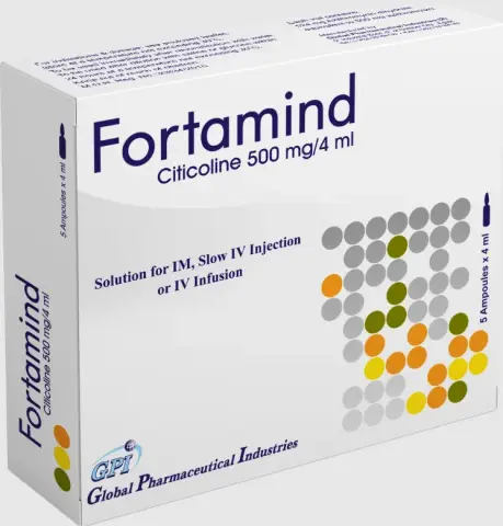 فورتامايند 500مجم/4مل 5امبول . Fortamind 500mg/4ml 5AMP