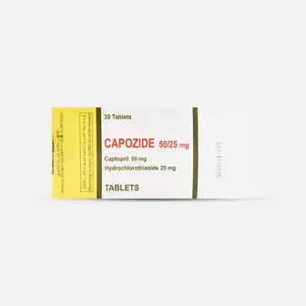 كابوزايد 25/50مجم 30قرص . CAPOZIDE 50/25mg 30TAB
