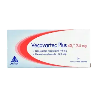 فيكوفارتيك بلس 40/12.5 مجم 28قرص . VECOVARTEC PLUS 40/12.5 MG 28tab