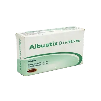 البستكس دي 16/ 12.5 مجم 30 قرص . ALBUSTIX D 16/12.5 MG 30 TAB