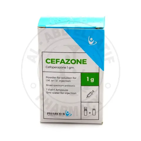 سيفازون 1جرام فيال . CEFAZONE 1g VIAL