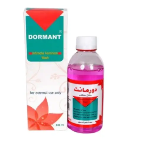 دورمانت 240مل محلول منظف للسيدات . DORMANT 240ML LIQUID CLEANSER